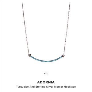 ADORNIA Turquoise Black Rhodium sterling silver